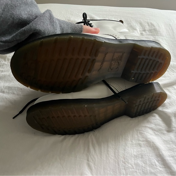 White Doc Martens 1460 8-Eye Boots - Picture 6 of 9